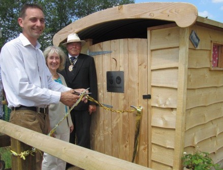 official toilet opening